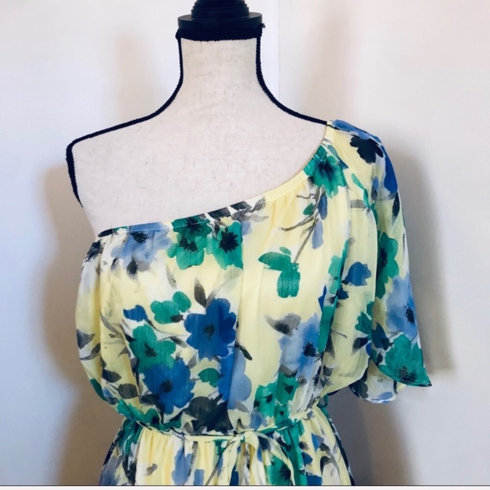 Belted One-Shoulder Sundress